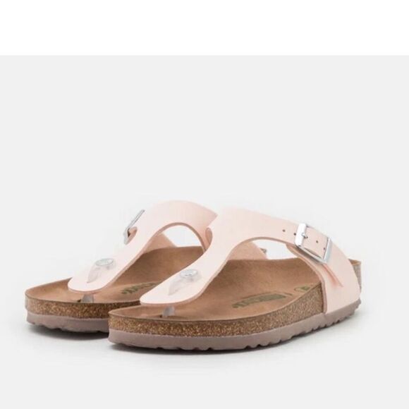 Birkenstock Gizeh Vegan Birko-Flor Birkibuc in Light Rose Pink - Picture 5 of 14